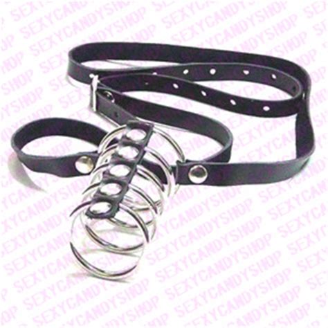 crazy male stainless steel penis ring metal cock restraints ring set bondage kit role playing