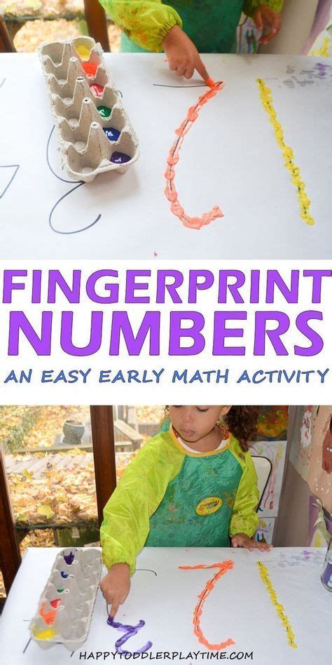 Fingerprint Numbers - HAPPY TODDLER PLAYTIME | Math activities