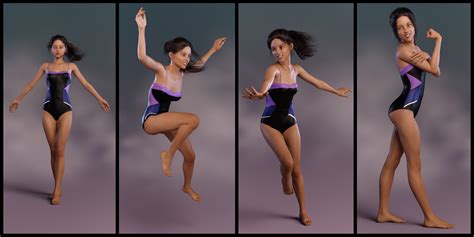 Action Poses For Teen Kaylee 8 And Genesis 8 Female Daz 3d