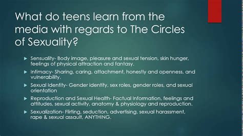 sexual behavior what teens can learn from the media youtube