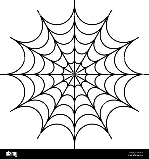 Spider Web Icono Diseño Arte Vectorial Ilustración Imagen Vector De