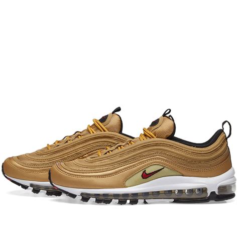 Nike Air Max 97 Og Qs Metallic Gold And Varsity Red End Uk