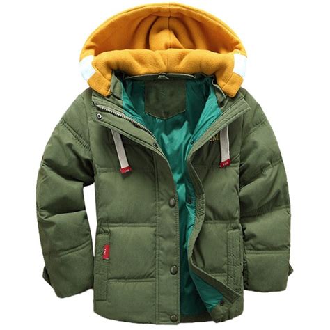 Baby Boy Clothes Boys Winter Coat Kids Hooded Jacket Children Plus