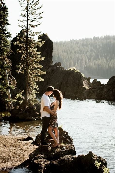Kerrin Chris Engagement Session Sparks Lake Central Oregon Bend Or Wedding Photographer