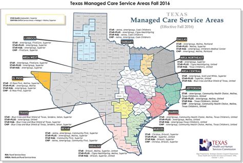 Health And Human Services Commission Texas Managed Care Service Areas