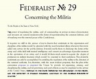 The Second Amendment & Federalist No. 29: Concerning the Militia ...
