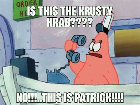 An Image Of A Cartoon Character That Is Talking On The Phone And Saying