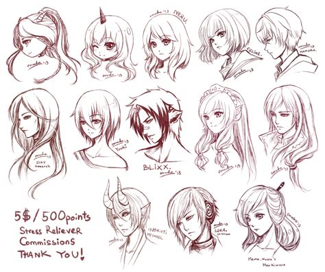 Src Batch2 By Zenithomocha On Deviantart How To Draw Anime Hair