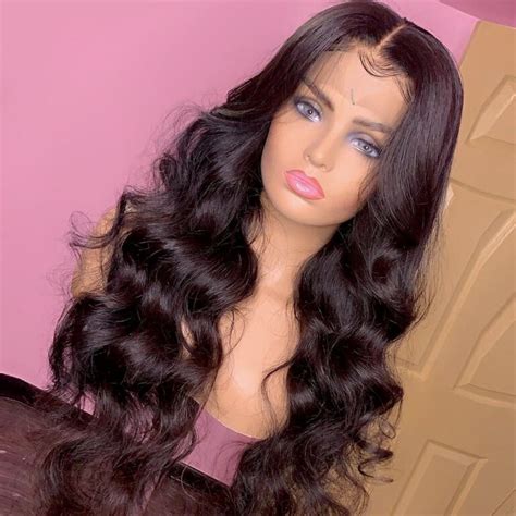 150 Long Body Wave 13×4 Lace Front Human Hair Wigs For Women Natural