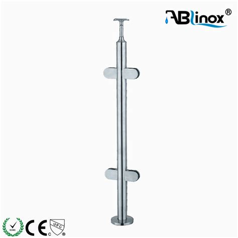 The inox handrail bracket features a face fixed mounting with stainless steel finishes. China Stainless Steel 304 316 Inox Railing Post Handrail ...