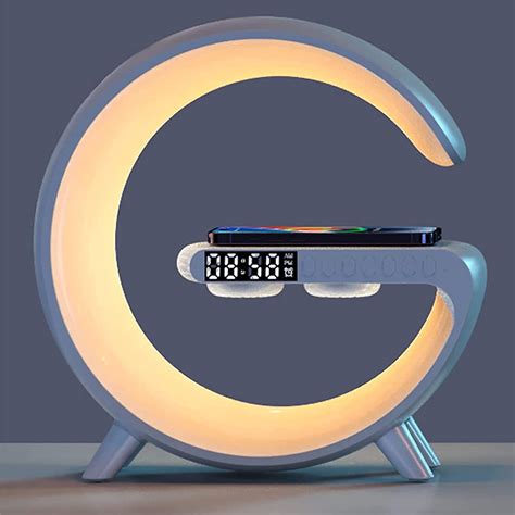 Wireless Charger Atmosphere Lamp 4 In 1 Bluetooth Speaker Music Clock