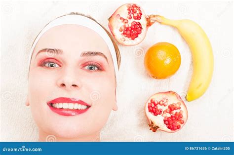 Natural Homemade Fruit Facial Mask Stock Photo Image Of Antioxidant