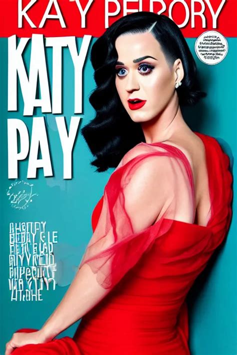 Katy Perry In A Red Dress Realistic Portrait Highly Stable