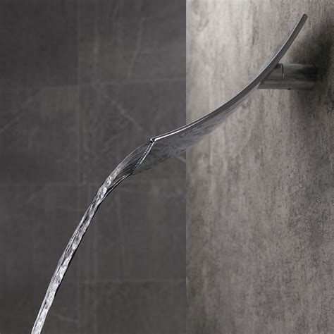 Shoop Luxurious Wall Mount Polished Chrome Waterfall Shower Head With