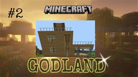 I Build Epic House In Godland Minecraft Youtube