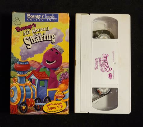 Barney And Friends Collection Barneys All Aboard For Sharing Vhs