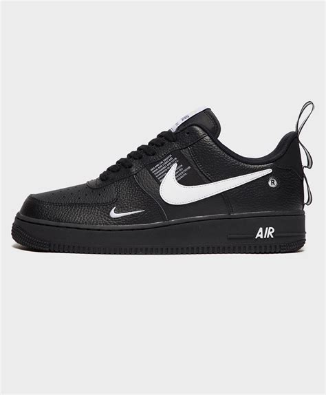 Nike Leather Air Force 1 07 Lv8 Utility Low In Blackwhite Black For Men Lyst