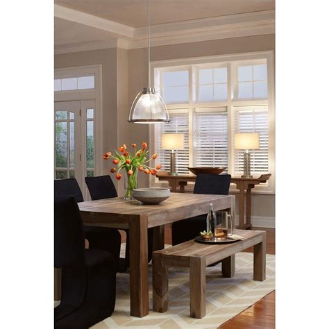 □□ the wall switch is defective. Home Decorators Collection Edmund Smoke Grey Dining Table ...