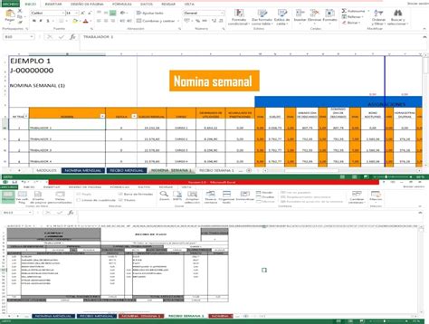 Plantilla Excel Nomina En Excel Recibo De Pago Bs 100 En Mercado