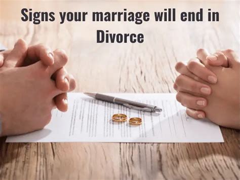 25 Signs Your Marriage Will End In Divorce