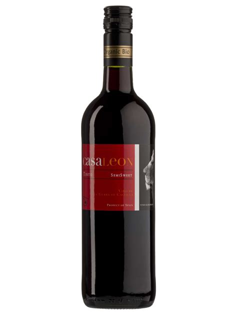 Dobre Wino Półsłodkie Z Lidla - Wino czerwone / półsłodkie / Hiszpania 750ml*CASALEON*BIO