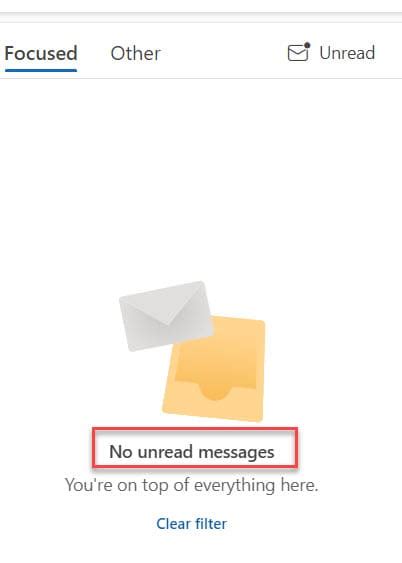How To Check Unread Email In Outlook Online
