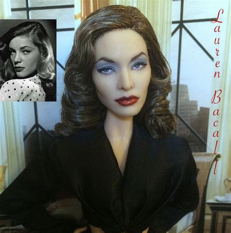 Ooak Lauren Bacall Tribute Barbie Doll Celebrity Repaint Cyguy Dolls