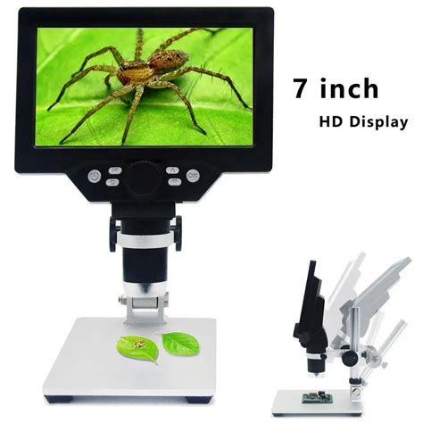 G1200 Continuous Zoom Electronic Digital Microscope 7 Inch Hd Lcd