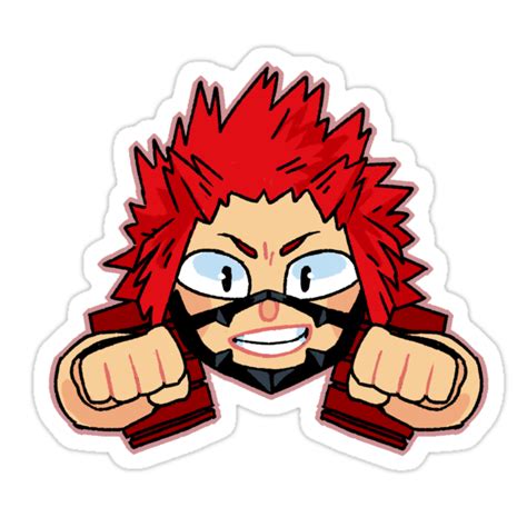 Eijirou Kirishima Stickers By Shebifer Redbubble