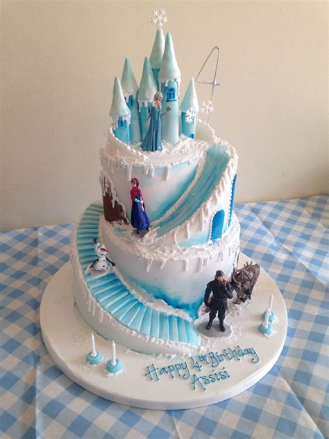 Frozen Elsa And Anna Birthday Cake Frozen Birthday Party Cake Frozen