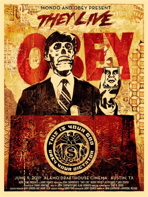 You Will Obey Shepard Faireys They Live Poster Wired