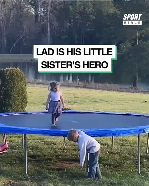 lad is his little sister s hero hero she ll never forget his kindness 🥹 by sportbible