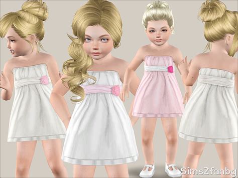 The Sims Resource 343 Formal Dress For Toddler