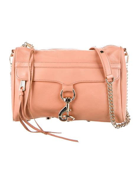 Rebecca Minkoff Leather Shoulder Bag Pink Shoulder Bags Handbags