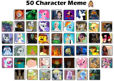 50 Character Meme By Timelord909 On Deviantart