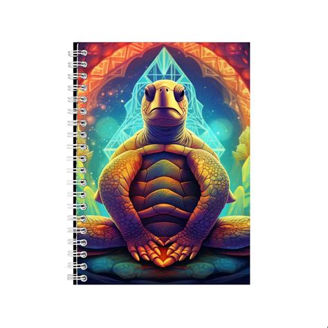 Psychedelic Sea Turtle Notepad A Gift Idea Shop Today Get It