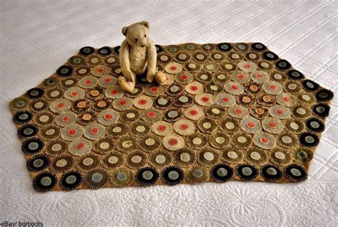 Made From Scraps Of Wool That Were Traced Into Circles Using Coins