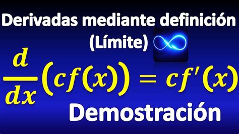 12 derivada de constante por función demostraciÓn youtube