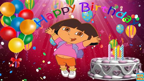 Original Happy Birthday Song ♫♫♫ Birthday Song For Kids With Dora The