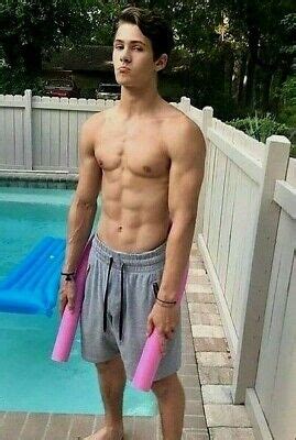 Shirtless Male Athletic Body Pool Jock Pouty Swimmer Beefcake Photo X