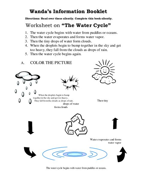 6 Best Images Of Printable Water Cycle Worksheets Water Cycle