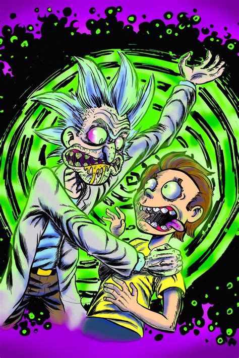 Rick and morty, cartoons, tv shows, hd, animated tv series. Acid Wallpaper Rick And Morty Trippy - Wallpaper HD New