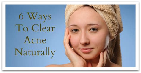 6 Ways To Clear Acne Naturally Natural Holistic Life