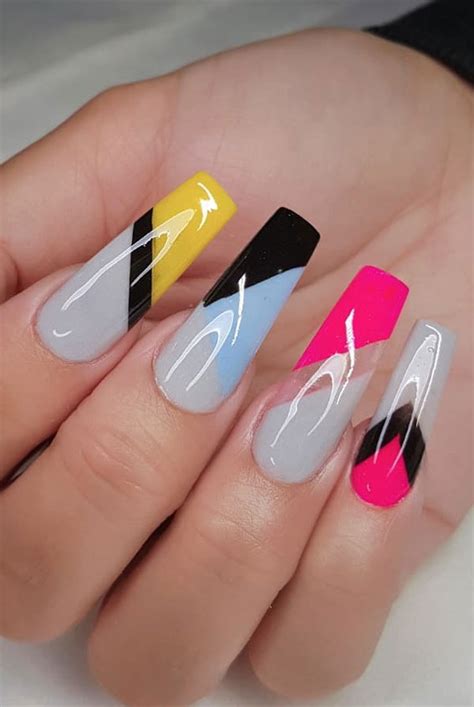 Summer Nail Art Ideas To Rock In 2021 Fun Colorful Coffin Nails