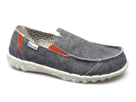 Hey Dude Farty Mens Soft Padded Casual Comfy Canvas Denim Slip On Wide