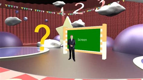 Puzzle Game Tv Show Virtual Set Datavideo Virtual Set Royalty Free