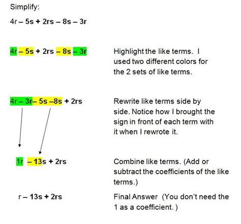 Matching Questions Algebraic Expression Grade Pdf Th Grade Algebraic Expressions Grade