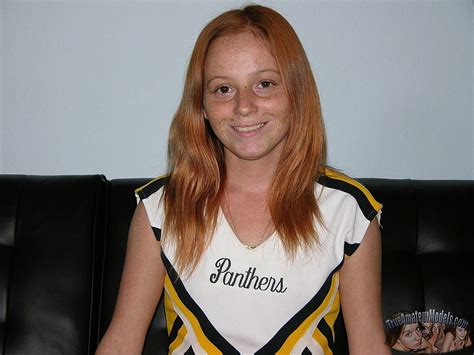 Bare Tiny Redhead Cheerleader Modeling Bare Alyssa Hart Cheerleader