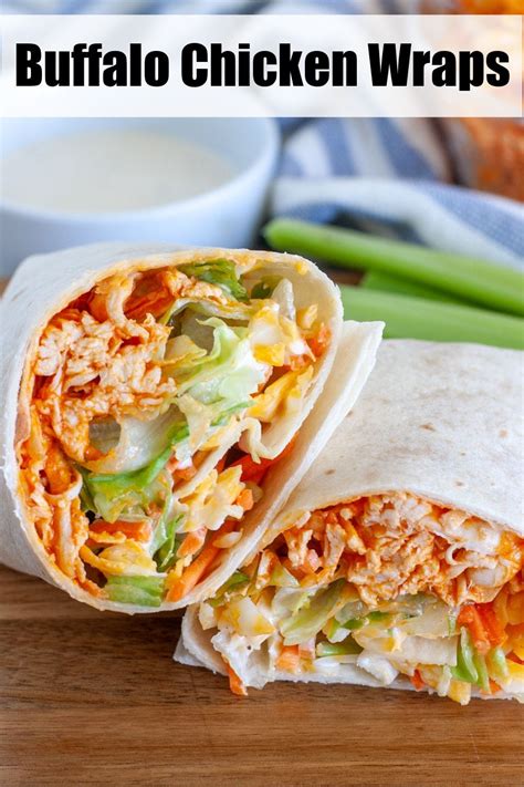 These Easy Buffalo Chicken Wraps Make A Delicious Lunch Of Dinner