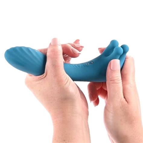 Evolved Heads Or Tails Dual End Rotating Prong Vibrator Teal Sex Toys And Adult Novelties